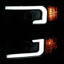 Load image into Gallery viewer, ANZO 111383 2009-2014 Ford F-150 Projector Headlights w/ U-Bar Switchback Black w/ Amber