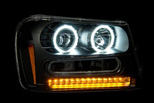 Load image into Gallery viewer, ANZO 111127 2002-2009 Chevrolet Trailblazer Projector Headlights w/ Halo Black
