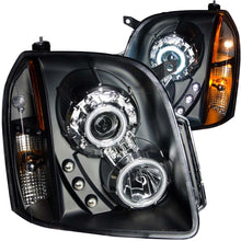 Load image into Gallery viewer, ANZO 111148 2007-2014 Gmc Yukon Projector Headlights w/ Halo Black (CCFL)