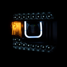 Load image into Gallery viewer, ANZO 121038 1994-1998 Ford Mustang Projector Headlights w/ Halo Black 1pc