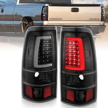Load image into Gallery viewer, ANZO 311333 2003-2006 Chevy Silverado 1500 LED Taillights Plank Style Black w/Clear Lens