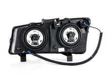 Load image into Gallery viewer, ANZO 111212 2003-2006 Chevrolet Silverado 1500 Crystal Headlights w/ Halo Black