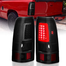Load image into Gallery viewer, ANZO 311331 1999-2002 Chevy Silverado 1500 LED Taillights Plank Style Black w/Smoke Lens