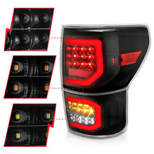Load image into Gallery viewer, ANZO 311336 2007-2013 Toyota Tundra LED Taillights Plank Style Black w/Clear Lens