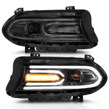 Load image into Gallery viewer, ANZO 121559 2015-2018 Dodge Charger Projector Headlights Plank Style Black