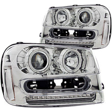 Load image into Gallery viewer, ANZO 111205 1994-2001 Dodge Ram Crystal Headlights Black w/ LED