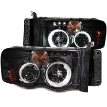 Load image into Gallery viewer, ANZO 111303 1999-2006 Gmc Sierra 1500 Projector Headlights w/ U-Bar Black