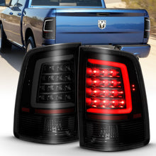 Load image into Gallery viewer, ANZO 311319 2009-2018 Dodge Ram 1500 LED Taillight Plank Style Black w/Smoke Lens