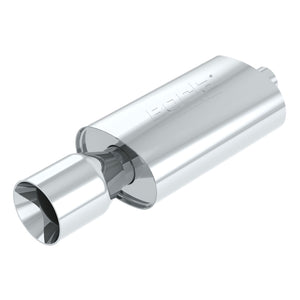 Wailtail - 2.25" Inlet Pipe - Single 5" Round Tip - T-304 Stainless Steel Boomer Muffler