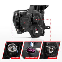 Load image into Gallery viewer, ANZO 111264 2009-2014 Ford F-150 Projector Headlights w/ U-Bar Chrome
