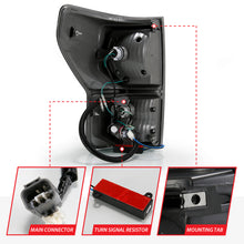 Load image into Gallery viewer, ANZO 311337 2007-2013 Toyota Tundra LED Taillights Plank Style Black w/Smoke Lens