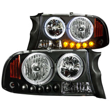 Load image into Gallery viewer, ANZO 111085 1997-2004 Dodge Dakota Crystal Headlights Black 1pc