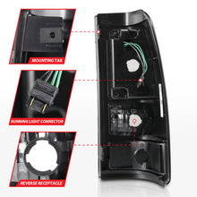 Load image into Gallery viewer, ANZO 311327 2003-2006 Chevy Silverado 1500 LED Taillights Plank Style Black w/Clear Lens