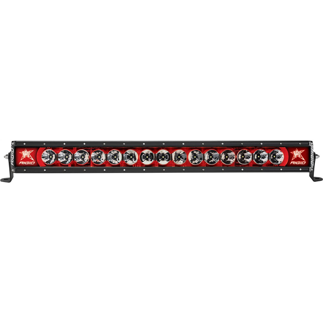 RIGID Radiance Plus LED Light Bar Broad-Spot Optic 30 Inch With Red Backlight