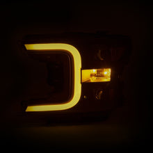 Load image into Gallery viewer, ANZO 111398 18-19 Ford F-150 Projector Headlights w/Plank Style Switchback Black w/Amber