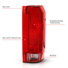 Load image into Gallery viewer, ANZO 311306 1992-1996 Ford Bronco Taillight Red/Clear Lens (OE Replacement)
