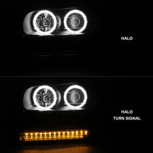 Load image into Gallery viewer, ANZO 111127 2002-2009 Chevrolet Trailblazer Projector Headlights w/ Halo Black