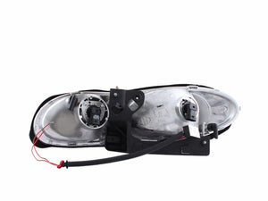ANZO 121119 2005-2010 Scion Tc Projector Headlights w/ Halo Black (CCFL)