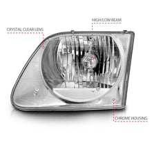 Load image into Gallery viewer, ANZO 111030 1997-2003 Ford F-150 Crystal Headlights Chrome