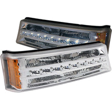 Load image into Gallery viewer, ANZO 511066 2003-2006 Chevrolet Silverado 1500 LED Parking Lights Chrome w/ Amber Reflector