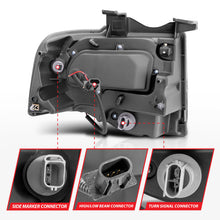 Load image into Gallery viewer, ANZO 111113 2007-2014 Ford Expedition Projector Headlights w/ Halo Black