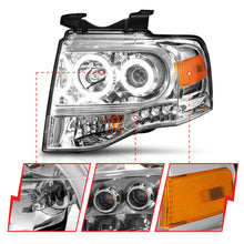 Load image into Gallery viewer, ANZO 111114 2007-2014 Ford Expedition Projector Headlights Chrome
