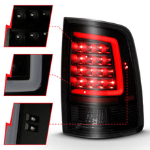 Load image into Gallery viewer, ANZO 311319 2009-2018 Dodge Ram 1500 LED Taillight Plank Style Black w/Smoke Lens