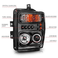 Load image into Gallery viewer, ANZO 111281 2007-2013 Chevrolet Silverado 1500 Projector Headlights w/ U-Bar Black