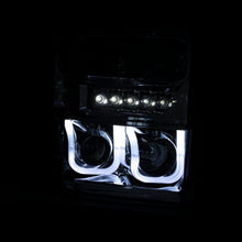 Load image into Gallery viewer, ANZO 111305 2008-2010 Ford F-250 Projector Headlights w/ U-Bar Black