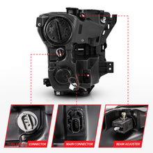 Load image into Gallery viewer, ANZO 111357 2015-2017 Ford F-150 Projector Headlights w/ Plank Style Switchback Black w/ Amber