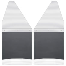 Load image into Gallery viewer, Kick Back Mud Flaps 12" Wide - Stainless Steel Top and Weight