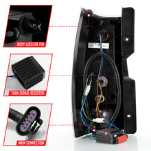 Load image into Gallery viewer, ANZO 311321 2007-2014 Chevy Tahoe LED Taillight Plank Style Black w/Clear Lens