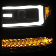 Load image into Gallery viewer, ANZO 111373 16-17 Chevy Silverado 1500 Prjctr. Headlight Plank Styl. w/Amber (Only Work w/HID Equip. Truck)