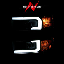 Load image into Gallery viewer, ANZO 111359 2015-2016 Chevrolet Silverado Projector Headlights w/ Plank Style Design Black w/ Amber