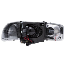 Load image into Gallery viewer, ANZO 111303 1999-2006 Gmc Sierra 1500 Projector Headlights w/ U-Bar Black