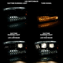 Load image into Gallery viewer, ANZO 111441 2009-2018 Dodge Ram 1500 Projector H.L. Switchback Black Amber