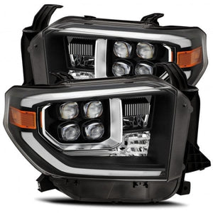 LED Projector Headlights Plank Style Design Black