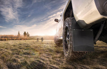 Load image into Gallery viewer, Kick Back Mud Flaps 12" Wide - Stainless Steel Top and Weight